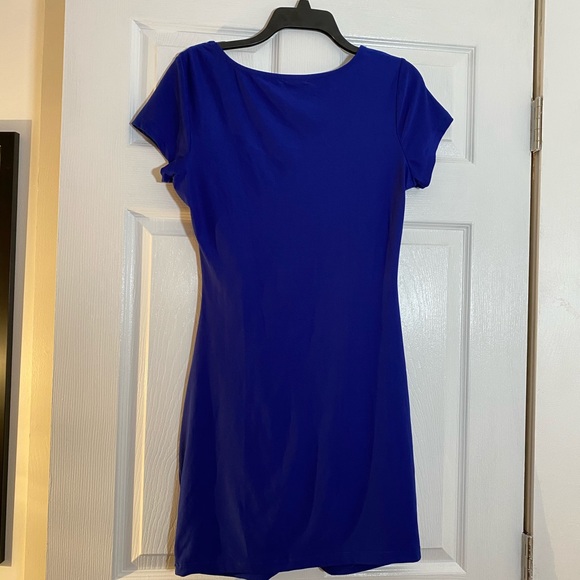 Royal blue body-con dress with cutouts - Picture 5 of 5
